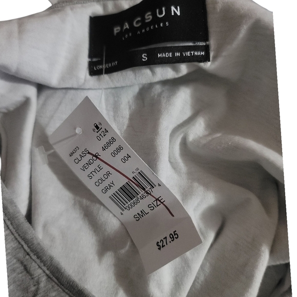 PACSUN - Grey & White Tank TOP - Picture 3 of 6